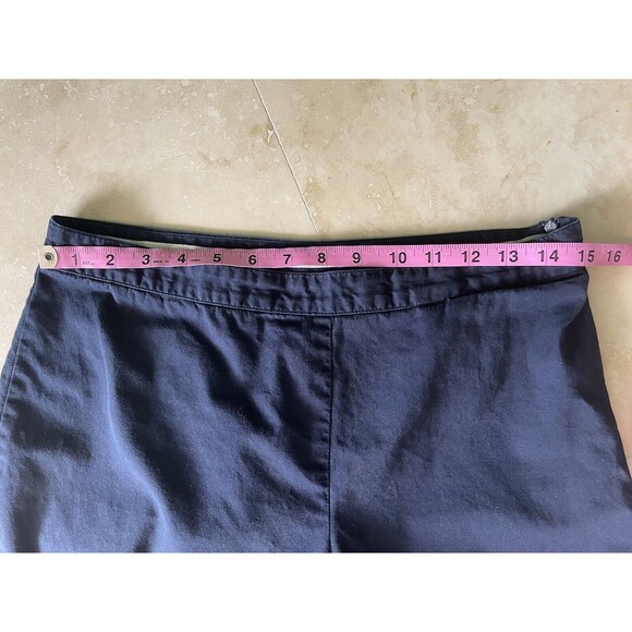 🌸 Tommy Hilfiger Navy Capris with Floral Hem Detail – Approx. Size 6 - Picture 4 of 11